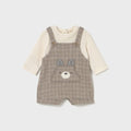 Pagliaccetto Bimbo Marrone 2645/14 corredino e abbigliamento neonato | NANU' BABY