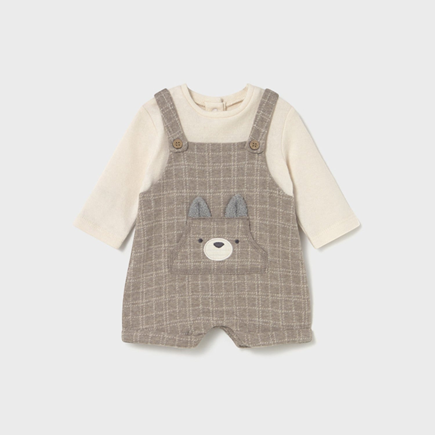 Pagliaccetto Bimbo Marrone 2645/14 corredino e abbigliamento neonato | NANU' BABY