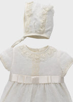 Pagliaccetto Cerimonia Lino Panna 23523 corredino e abbigliamento neonato | NANU' BABY