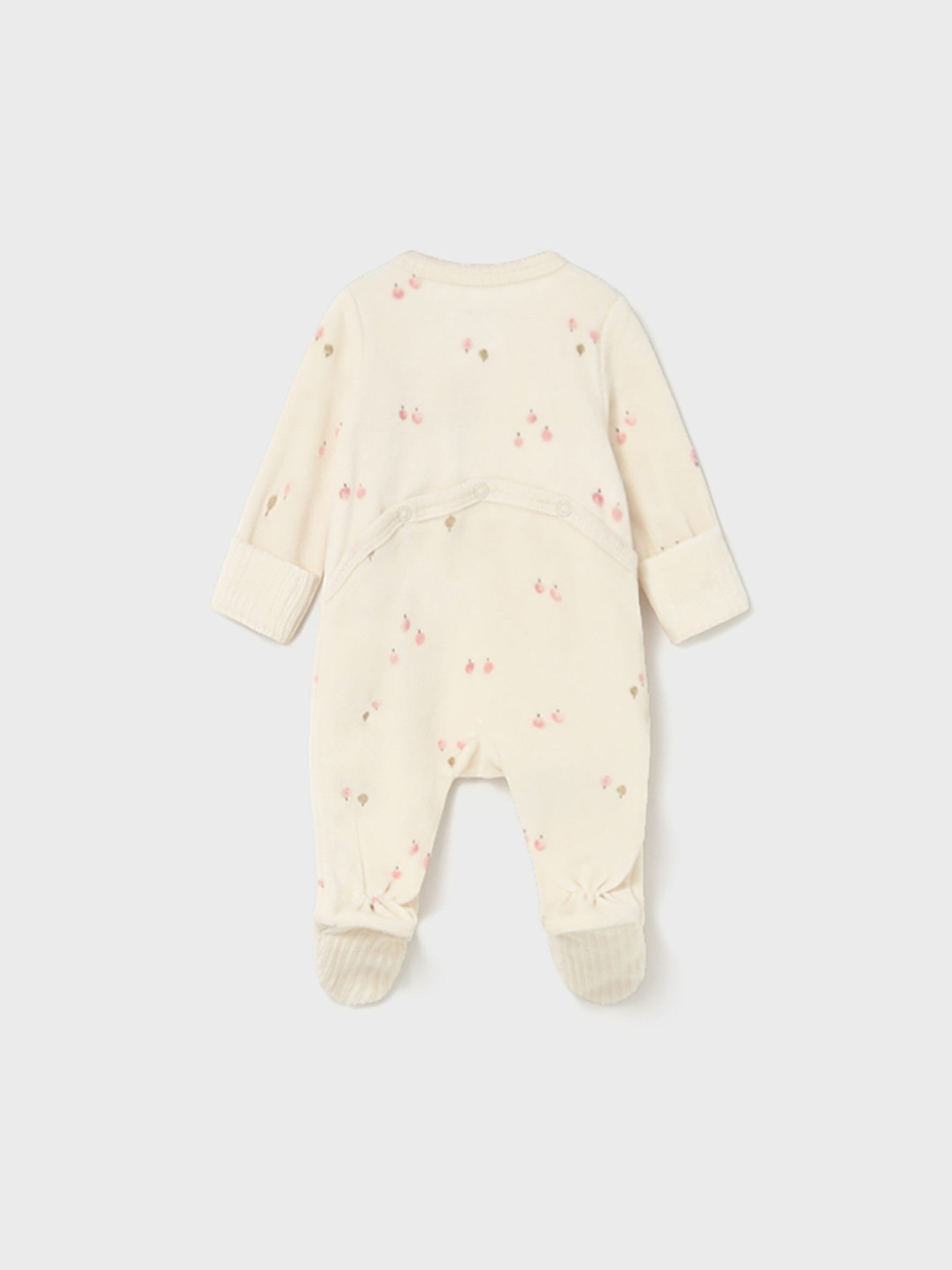 Pagliaccetto ciniglia Neonata Beige 2729/41 corredino e abbigliamento neonato | NANU' BABY