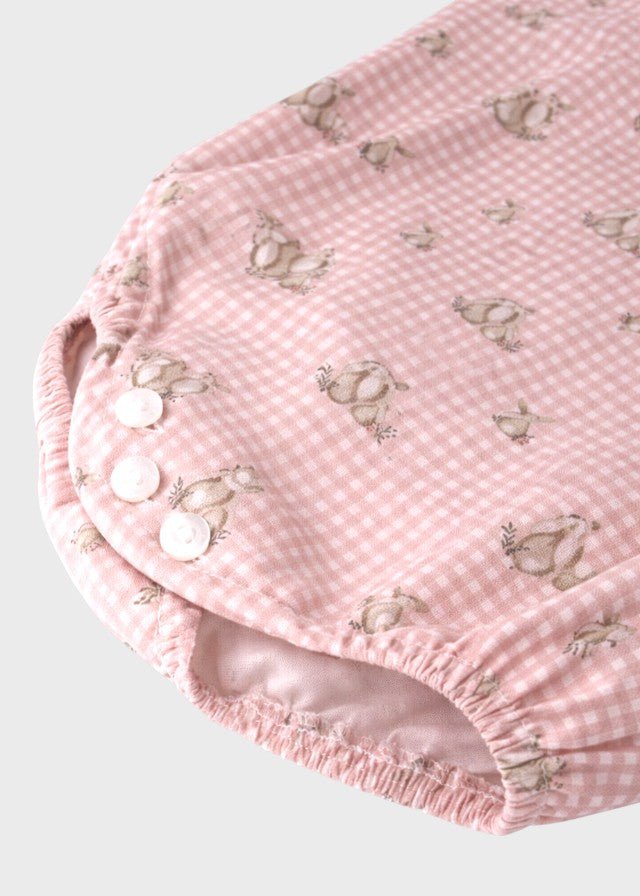 Pagliaccetto Coniglietti Rosa 3975/25 corredino e abbigliamento neonato | NANU' BABY