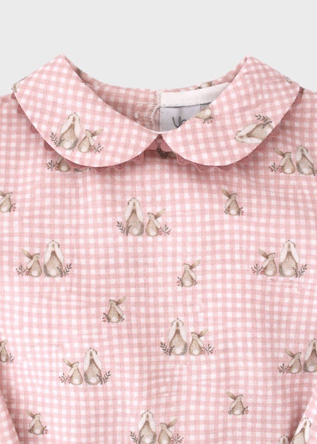 Pagliaccetto Coniglietti Rosa 3975/25 corredino e abbigliamento neonato | NANU' BABY