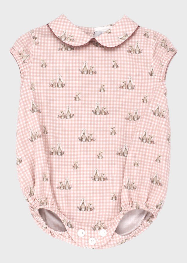 Pagliaccetto Coniglietti Rosa 3975/25 corredino e abbigliamento neonato | NANU' BABY