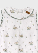 Pagliaccetto Coniglietti Verde 0906/24 corredino e abbigliamento neonato | NANU' BABY