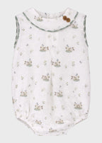 Pagliaccetto Coniglietti Verde 0906/24 corredino e abbigliamento neonato | NANU' BABY