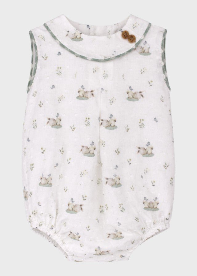Pagliaccetto Coniglietti Verde 0906/24 corredino e abbigliamento neonato | NANU' BABY