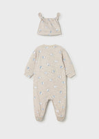 Pagliaccetto Cotone Cappello Avorio 1718/68 corredino e abbigliamento neonato | NANU' BABY
