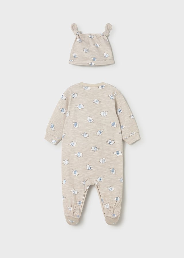 Pagliaccetto Cotone Cappello Avorio 1718/68 corredino e abbigliamento neonato | NANU' BABY