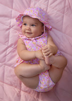 Pagliaccetto Cotone Cappello Rosa 1632/24 corredino e abbigliamento neonato | NANU' BABY