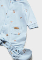 Pagliaccetto Cotone Cappello Turchese 1718/69 corredino e abbigliamento neonato | NANU' BABY