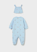 Pagliaccetto Cotone Cappello Turchese 1718/69 corredino e abbigliamento neonato | NANU' BABY