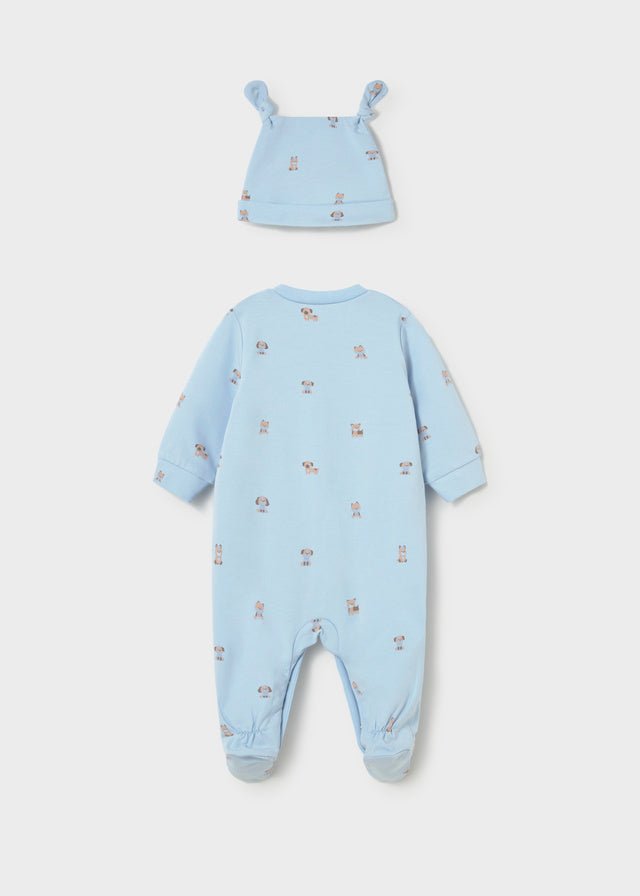 Pagliaccetto Cotone Cappello Turchese 1718/69 corredino e abbigliamento neonato | NANU' BABY