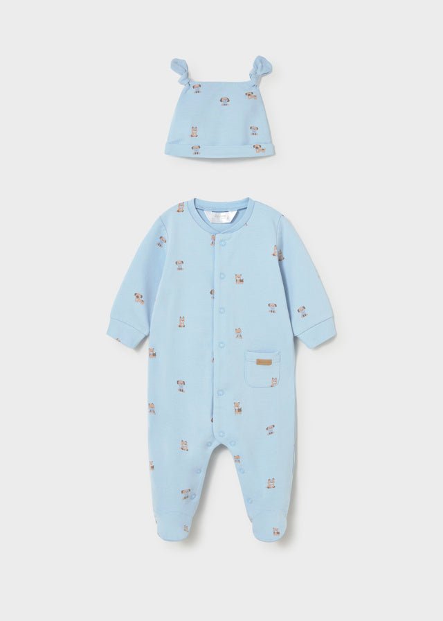 Pagliaccetto Cotone Cappello Turchese 1718/69 corredino e abbigliamento neonato | NANU' BABY