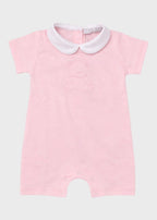 Pagliaccetto Neonata Jersey Ricamo Rosa C63122/R - A corredino e abbigliamento neonato | NANU' BABY