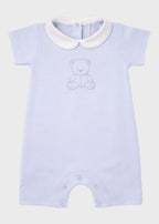 Pagliaccetto Neonato Jersey Ricamo Cielo C63122/C - A corredino e abbigliamento neonato | NANU' BABY