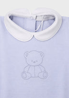 Pagliaccetto Neonato Jersey Ricamo Cielo C63122/C - A corredino e abbigliamento neonato | NANU' BABY