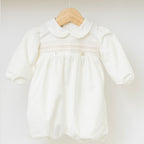 Pagliaccetto Velluto Neonata VANIGLIA - MARLÙ IN6623 corredino e abbigliamento neonato | NANU' BABY