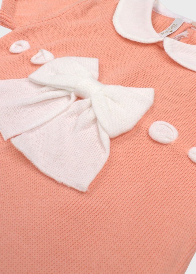 Pagliacetto Cotone Fiocco Pesca 355/A corredino e abbigliamento neonato | NANU' BABY