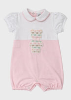 Pagliacetto Jersey Teddy Rosa EK5213/R corredino e abbigliamento neonato | NANU' BABY