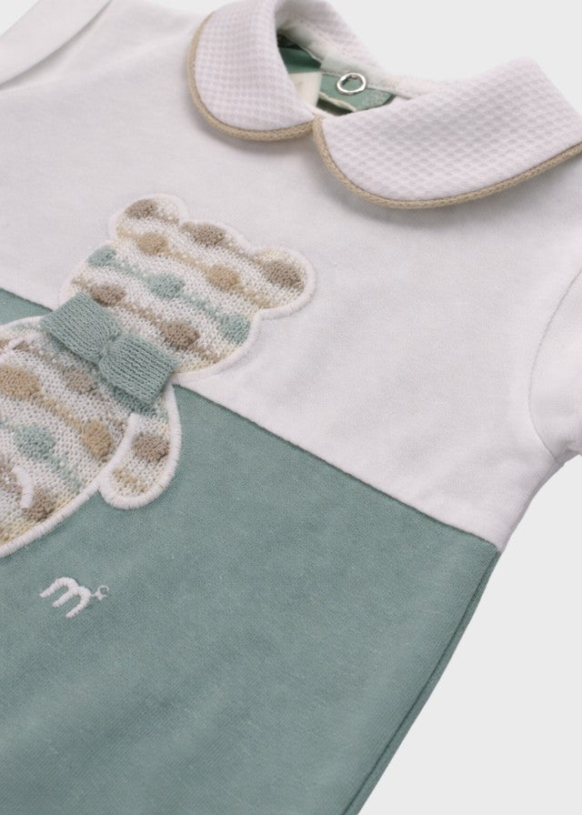 Pagliacetto Jersey Teddy Verde EK5213/V corredino e abbigliamento neonato | NANU' BABY