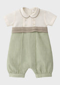 Pagliacetto Lino Fascia Verde PC05104 corredino e abbigliamento neonato | NANU' BABY