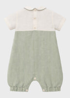 Pagliacetto Lino Fascia Verde PC05104 corredino e abbigliamento neonato | NANU' BABY