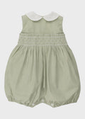 Pagliacetto Taffetà Punto Smock Verde FF648345/1878 corredino e abbigliamento neonato | NANU' BABY