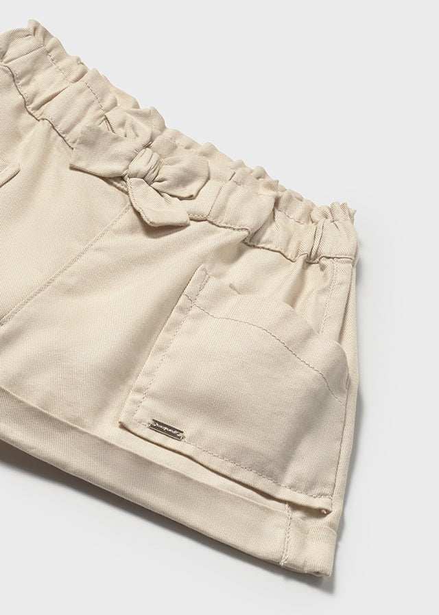 Pantaloncino Cotone Elegante Panna 1227/80 corredino e abbigliamento neonato | NANU' BABY