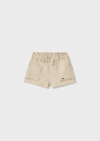 Pantaloncino Cotone Elegante Panna 1227/80 corredino e abbigliamento neonato | NANU' BABY