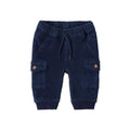 Pantalone Cargo Velluto Cotone Stretch Bimbo Blu 3F629/3656 corredino e abbigliamento neonato | NANU' BABY