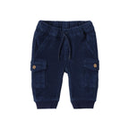 Pantalone Cargo Velluto Cotone Stretch Bimbo Blu 3F629/3656 corredino e abbigliamento neonato | NANU' BABY