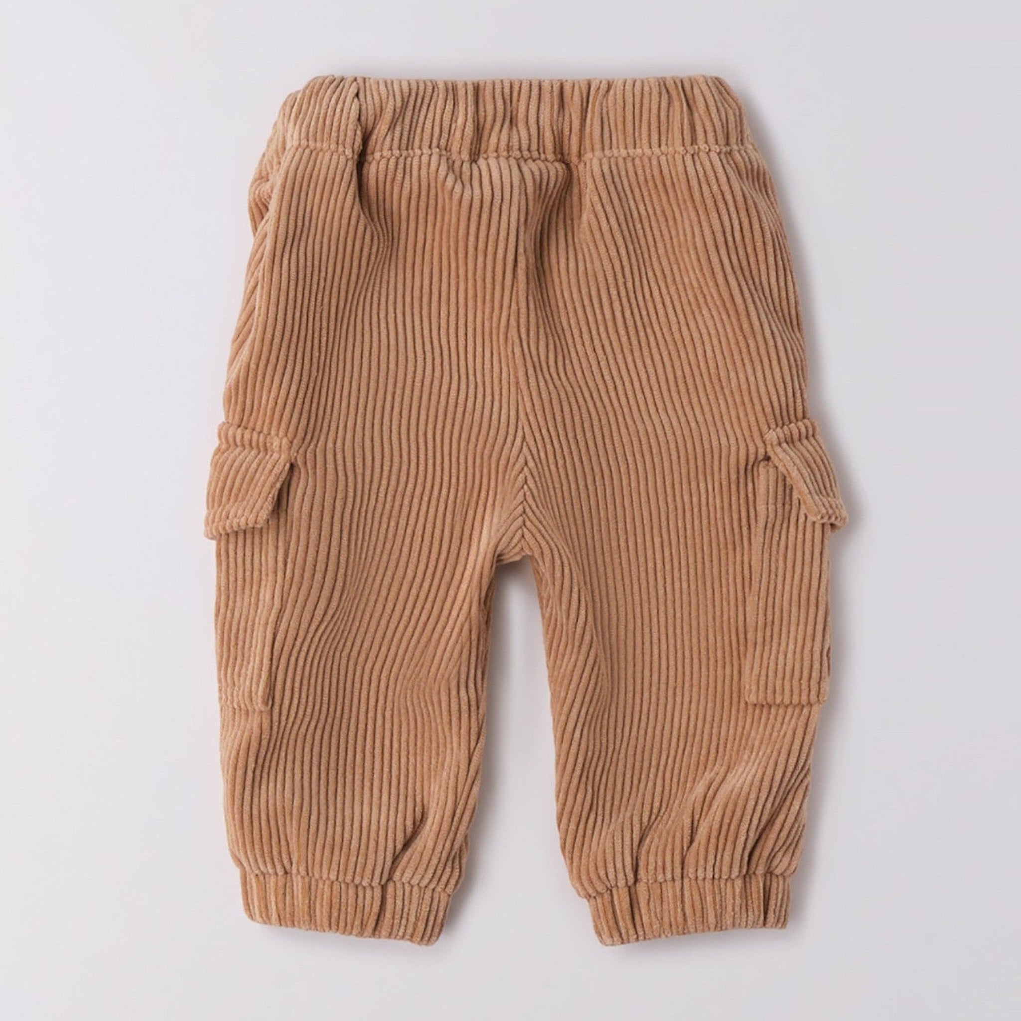 Pantalone Cargo Velluto Neonato Beige 3F627/945 corredino e abbigliamento neonato | NANU' BABY