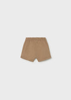 Pantalone Cotone Corto Marrone 1273/27 corredino e abbigliamento neonato | NANU' BABY