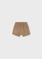 Pantalone Cotone Corto Marrone 1273/27 corredino e abbigliamento neonato | NANU' BABY