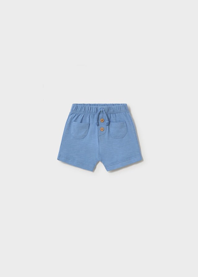 Pantalone Cotone Corto Turchese 1273/28 corredino e abbigliamento neonato | NANU' BABY