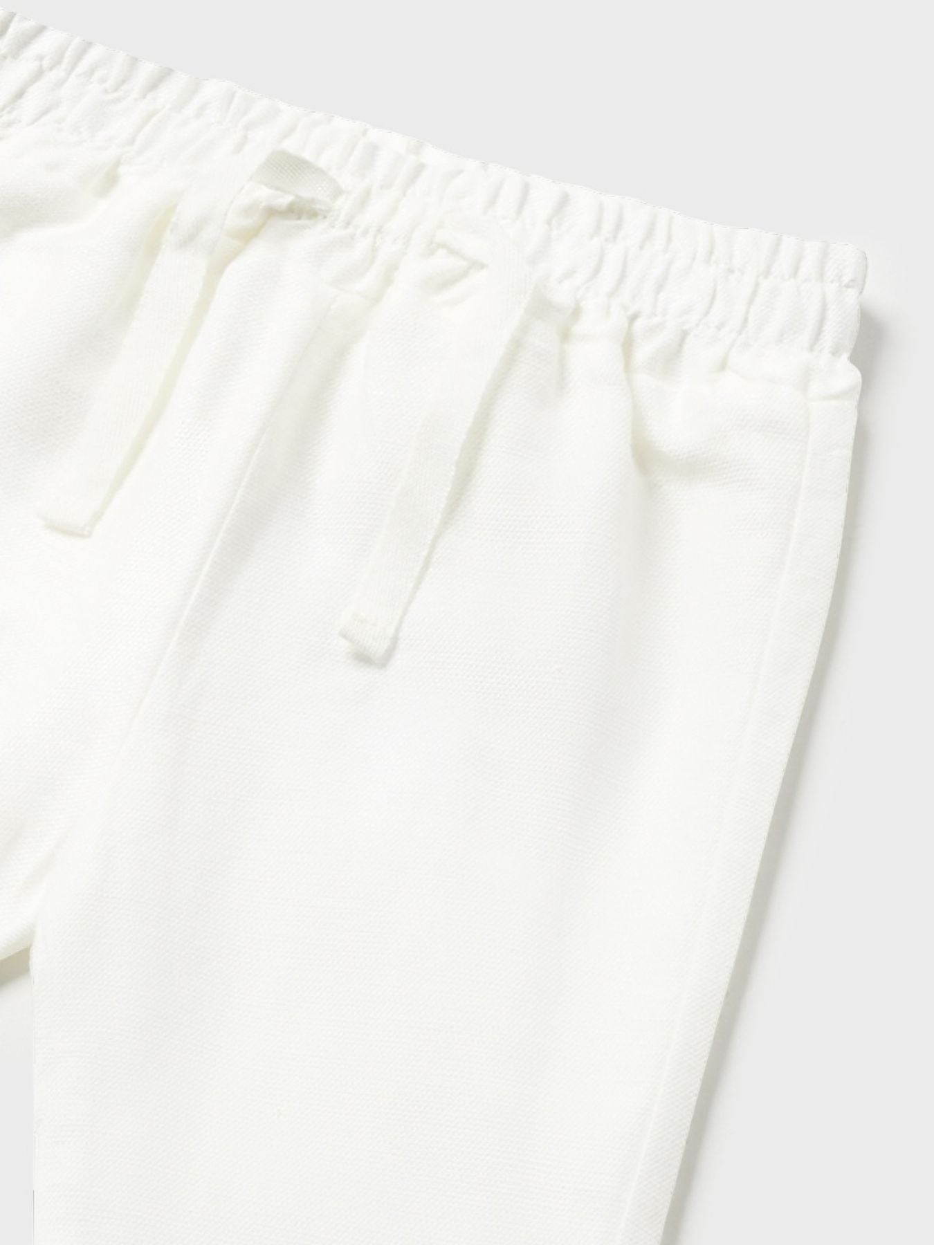 Pantalone Cotone Elegante Bianco 1538 corredino e abbigliamento neonato | NANU' BABY