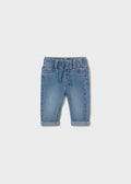 Pantalone Jeans Cotone Blu 596/16 corredino e abbigliamento neonato | NANU' BABY