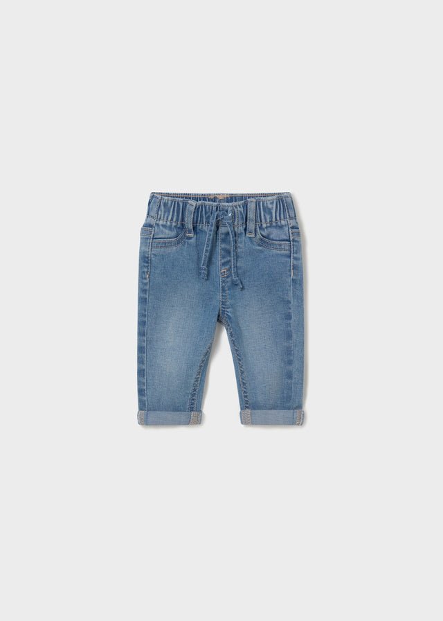 Pantalone Jeans Cotone Blu 596/16 corredino e abbigliamento neonato | NANU' BABY