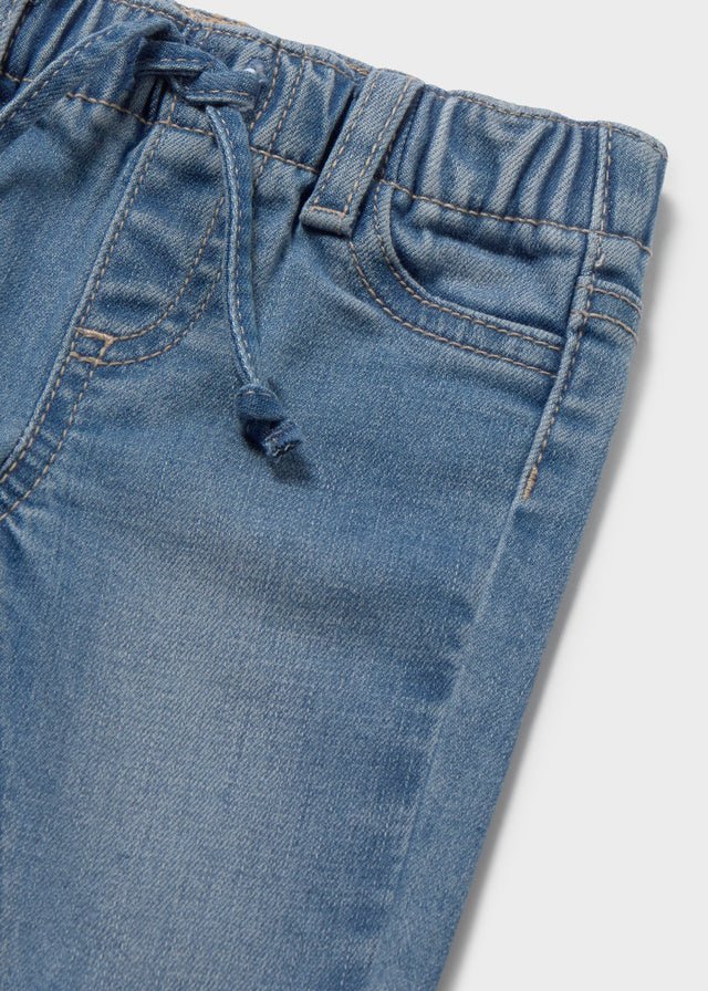 Pantalone Jeans Cotone Blu 596/16 corredino e abbigliamento neonato | NANU' BABY