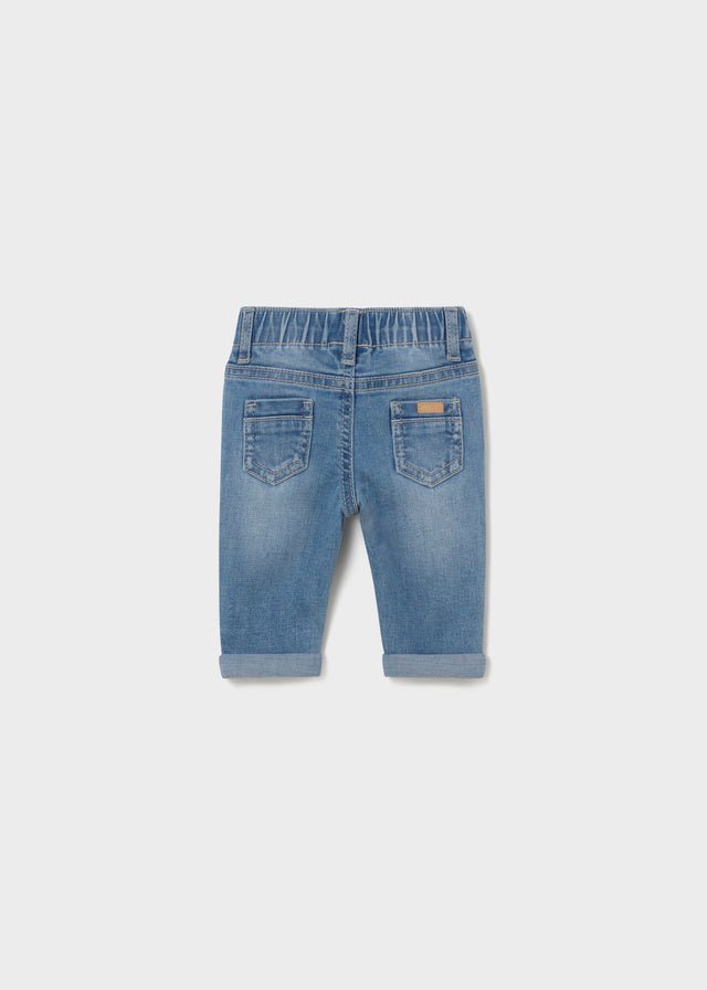 Pantalone Jeans Cotone Blu 596/16 corredino e abbigliamento neonato | NANU' BABY