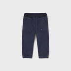 Pantalone jogger twill soft Bimbo Blu 2503/74 corredino e abbigliamento neonato | NANU' BABY