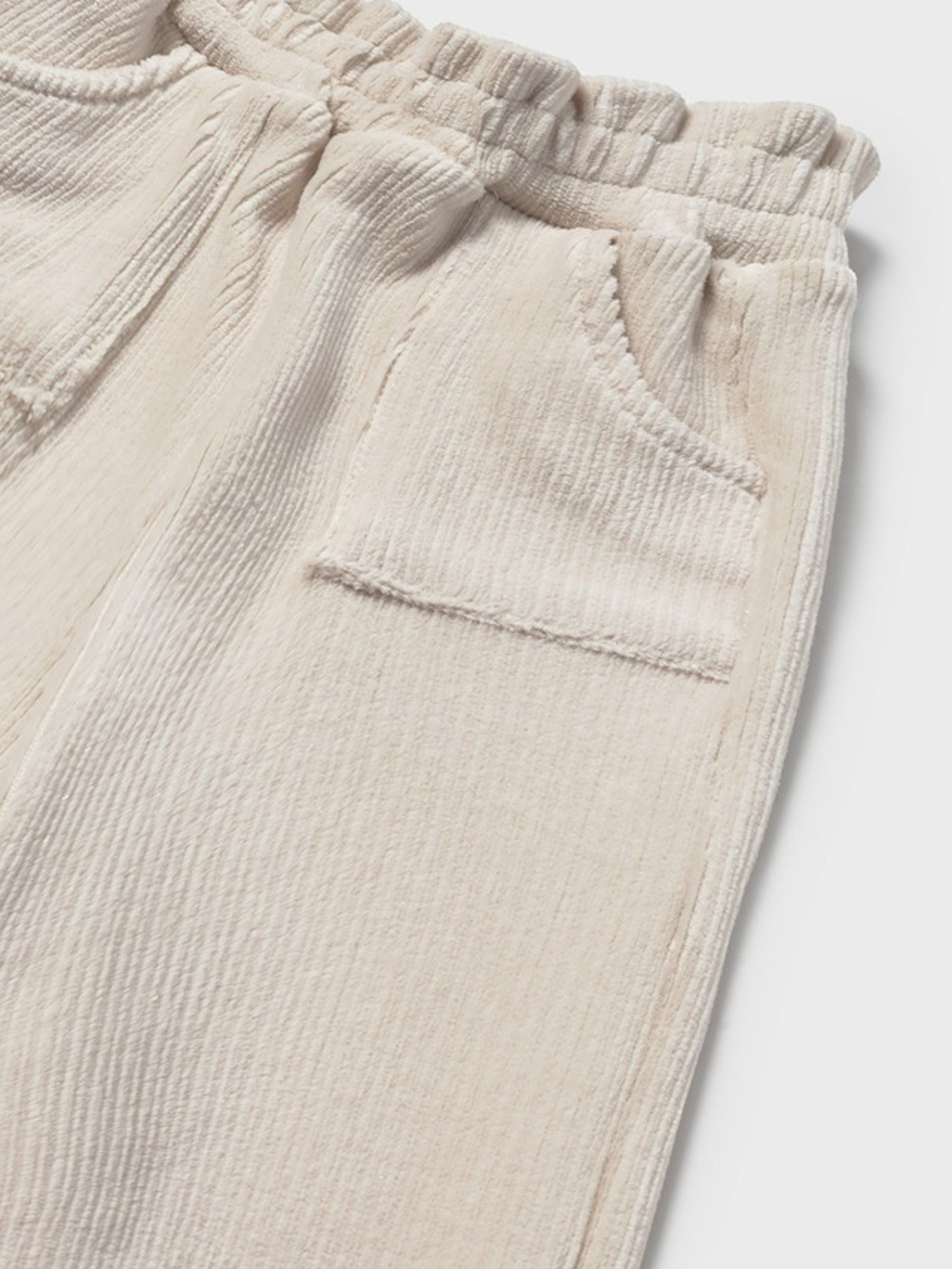 Pantalone lungo punto panno Bimba Avorio 2590/96 corredino e abbigliamento neonato | NANU' BABY