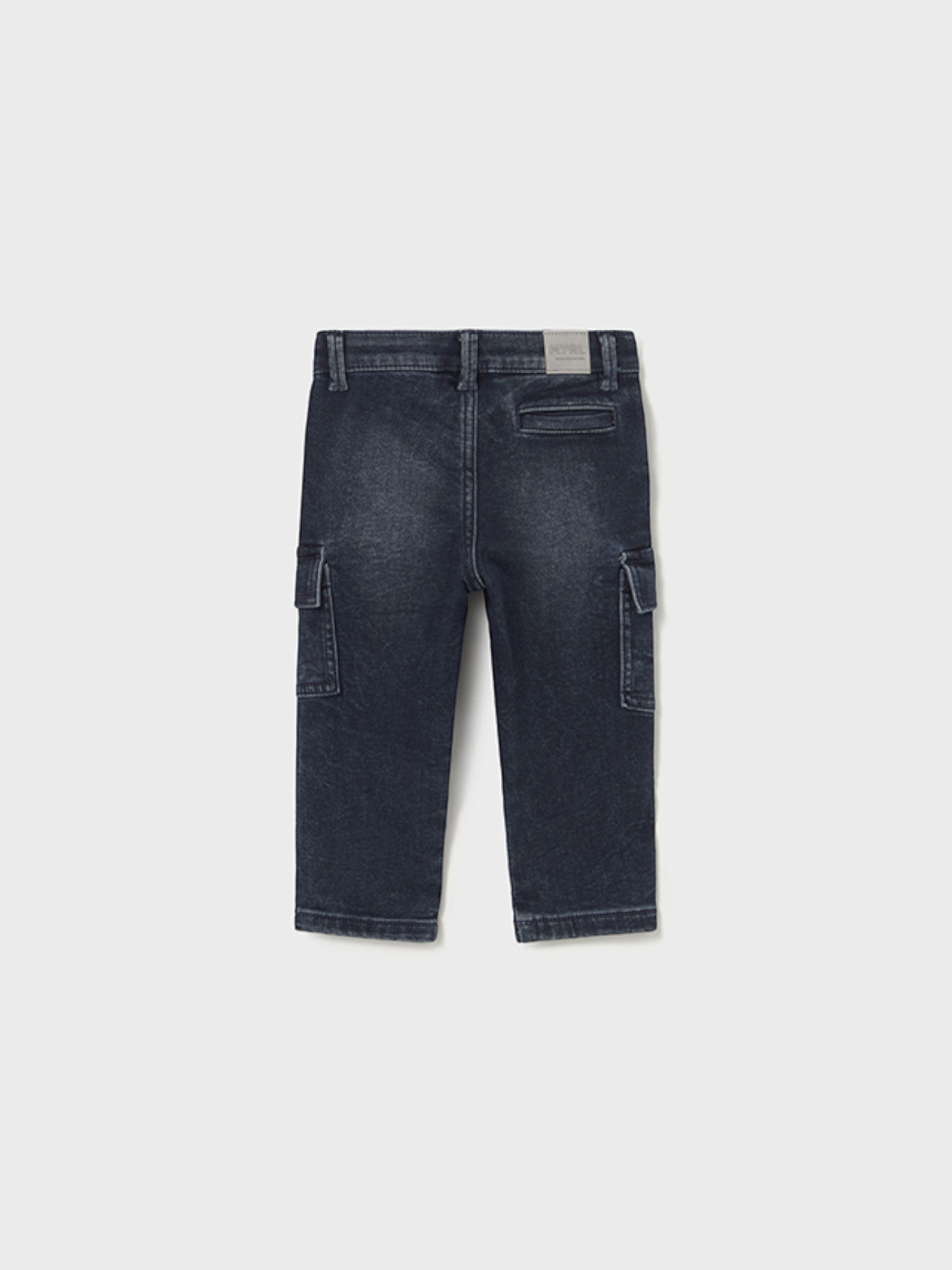 Pantalone soft denim cargo Bimbo Blu 2505/29 corredino e abbigliamento neonato | NANU' BABY