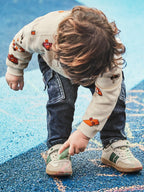 Pantalone soft denim cargo Bimbo Blu 2505/29 corredino e abbigliamento neonato | NANU' BABY