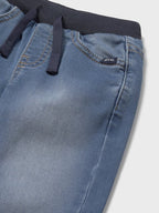 Pantalone soft denim jogger Bimbo Blu 2508/95 corredino e abbigliamento neonato | NANU' BABY