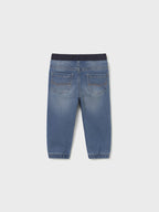 Pantalone soft denim jogger Bimbo Blu 2508/95 corredino e abbigliamento neonato | NANU' BABY