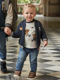 Pantalone soft denim jogger Bimbo Blu 2508/95 corredino e abbigliamento neonato | NANU' BABY