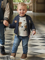 Pantalone soft denim jogger Bimbo Blu 2508/95 corredino e abbigliamento neonato | NANU' BABY