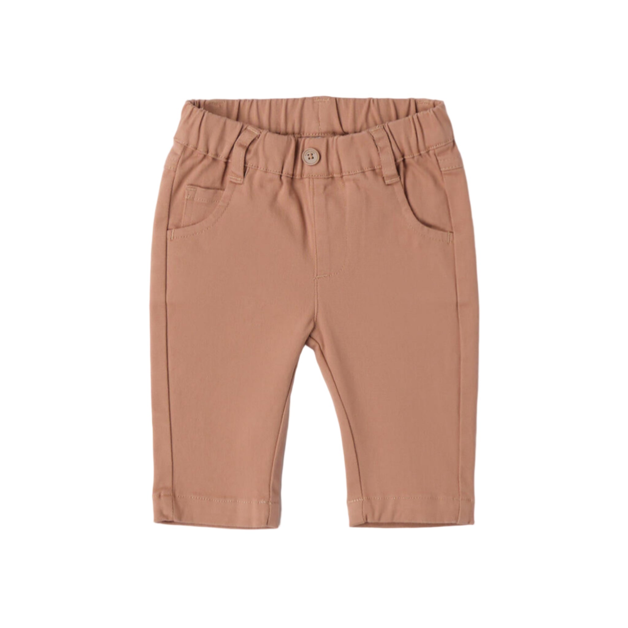 Pantalone Twill Cotone Stretch Bimbo Beige 3F623/945 corredino e abbigliamento neonato | NANU' BABY