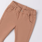 Pantalone Twill Cotone Stretch Bimbo Beige 3F623/945 corredino e abbigliamento neonato | NANU' BABY